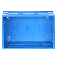 Caisse en plastique pliable emboîtable 600*400mm Caisse de transport rentable pour entrepôt et atelier