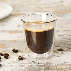 AIHPO41 Thermol Resistente Al Calore Unico Logo Personalizzato 80ml Colpo di Occhiali A Doppia Parete Tazze di Caffè <span class=keywords><strong>Espresso</strong></span> Tazze senza maniglia - Product Image 4