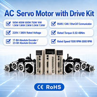 Kit Moteur Servo AC et Driver 400W 750W 1kW 2kW 2.5kW 220V 380V Gamme Complète Certifié CE pour l'Industrie de l'Automatisation Prise en Charge OEM