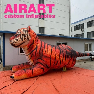 Ballon gonflable de tigre de roi de forêt, mascotte gonflable de tigre géant pour le <span class=keywords><strong>jouet</strong></span> d'animaux de fête d'enfants - Product Image 6