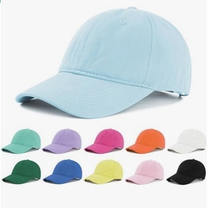 Washed Cotton Plain Baseball Caps Adjustable Unstructured Soft Blank Casual Dad Ball <b>Hats</b> for Men Women - Product Image 3