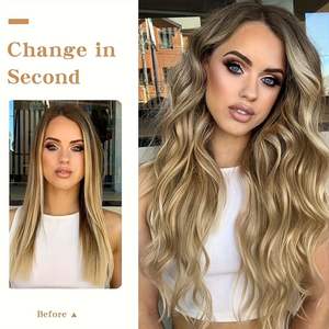 Nuevas <span class=keywords><strong>pelucas</strong></span> <span class=keywords><strong>de</strong></span> pelo largo Europeo Americano MediumParted ondas grandes esponjosas naturales para rizos <span class=keywords><strong>de</strong></span> <span class=keywords><strong>Amazon</strong></span> para mujeres transparente transfronterizo - Product Image 4