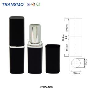 Tube à rouge à lèvres carré, applicateur noir, tube à rouge à lèvres, contenants pour baume à lèvres, logo sur la machine à rouge à lèvres - Product Image 2