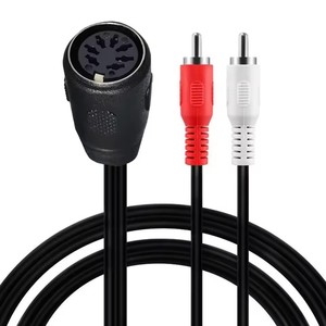สายเคเบิล 7 พิน DIN เป็น RCA, ปลั๊ก MIDI ตัวเมีย 7 พิน ต่อกับอะแดปเตอร์เสียง RCA ตัวผู้ 2 ช่อง สำหรับ <span class=keywords><strong>Bang</strong></span> & <span class=keywords><strong>Olufsen</strong></span>, Naim, ระบบ Quad.<span class=keywords><strong>Stereo</strong></span> - Product Image 3