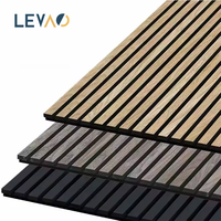 Panneaux acoustiques en lattes de bois de chêne Akupanel pour salon de suite d'hôtel, certifiés CE, placage MDF, design moderne, modèle 3D