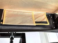 Auvent de voiture à 270 degrés, tissu Oxford 600D, PVC 1000G, barre lumineuse LED 3 couleurs 12V, double tige, pieds réglables 2M/2.5M, OEM