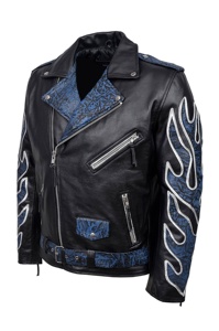 Abrigo Largo de Cuero Genuino Azul Llama 100% Personalizado para Hombre, Estilo Largo, Marca Privada OEM, Prenda Exterior Elegante y de Lujo - Product Image 3