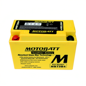 Batería de Motocicleta Motobatt MBT9B4 12V 9Ah AGM con Tecnología de Matriz de Vidrio Absorbida - Product Image 3