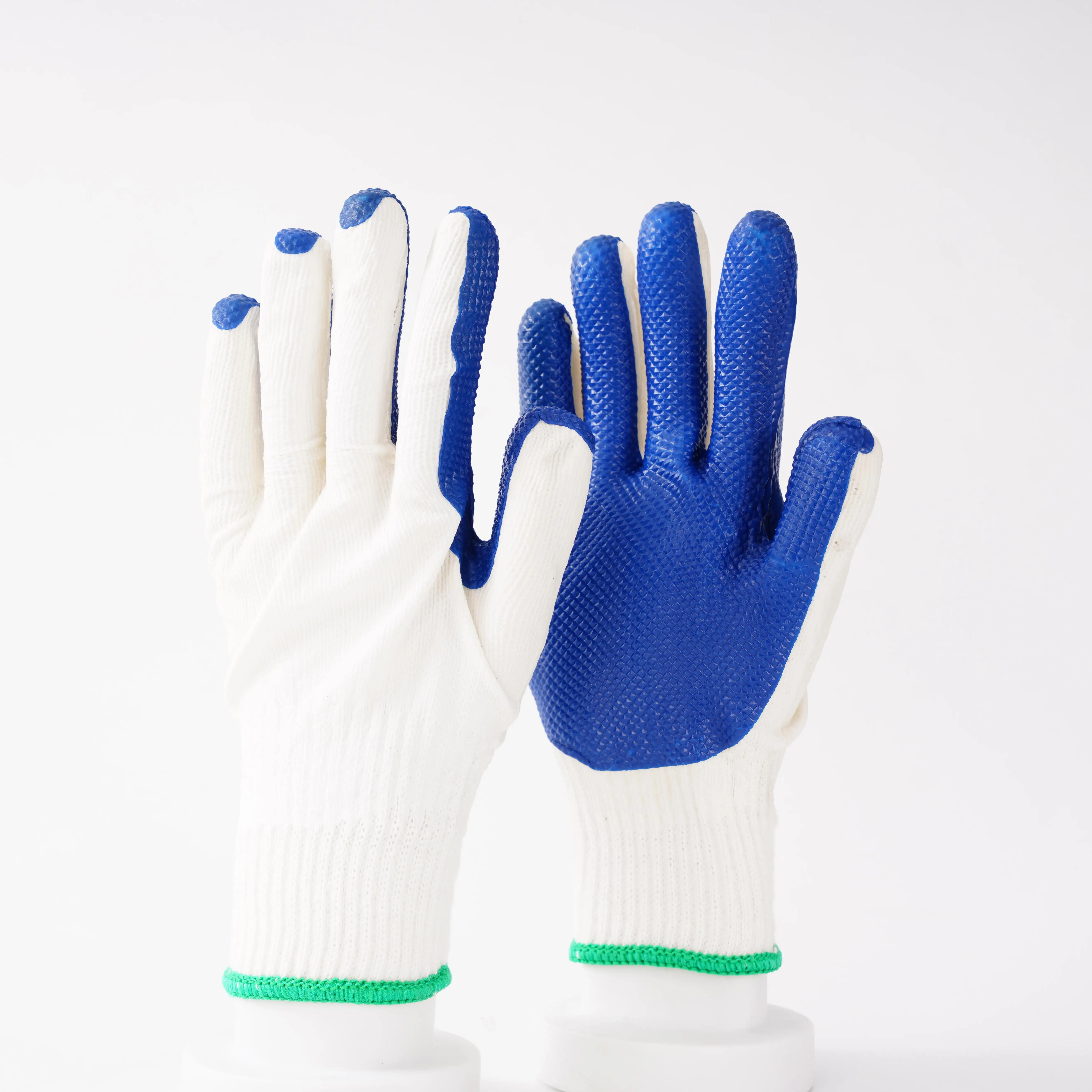 7 lateks faltenbeschichtete handschuhe latexhandschuhe innen baumwollbeschichtung laminierte latexhandschuhe