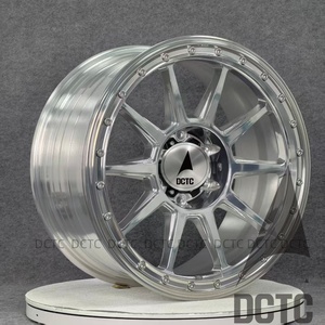 Jantes forgées chromées DCTC 20-24 pouces, style Beadlock, concaves profondes, 6x139.7 5x127, tout-terrain, pour Jeep Wrangler Ford F150 - Product Image 3
