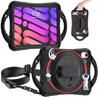 Housse de Tablette Portable Anti-impact Dreamsky Astronaute Design pour Enfant, Housse en Silicone Épais, Poignée PC pour iPad mini 6/7 8.3 2021/2024
