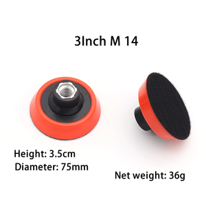 Tampone abrasivo di Backup in gomma morbida con gancio e anello da 1-6 pollici per la lucidatura della molatura - Product Image 4