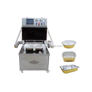Vacuum Map Tray Sealer/Disposable Bowl Plastic Box Packing Machine/Vacuum nitrogen injection Container Cup Sealing Machine