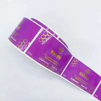 Autocollants d'étiquettes adhésives couleur pour imprimante de pilules imperméables pour animaux de compagnie à impression personnalisée