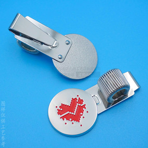 Custom Metal Pen <b>Clip</b> 45mm Zinc Alloy Logo <b>Spring</b> Holder For Journals Notebooks Anti Loss Design Durable Business Gift - Product Image 3