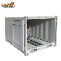 Mini boîte en acier d'ensemble de stockage portable sur mesure 4 pieds 5 pieds 6 pieds 7 pieds 8 pieds 9 pieds 10 pieds Conteneur d'expédition