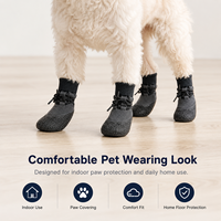 Chaussures imperméables personnalisées pour chien avec semelle antidérapante, tige en coton respirant à motif animal, écologiques pour la protection des pattes