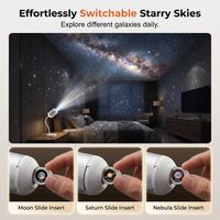 Proyector LED con Logotipo Personalizado, Lámpara Nocturna USB Mini Estrella con Brillo Ajustable para Dormitorio