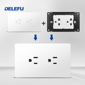 Panel DELEFU Serie H de Cuatro Colores para PC, Conexión a Enchufe Estándar Americano de 124*76mm - Product Image 2