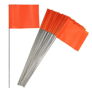 Giá rẻ bán sỉ trống rắn màu hoặc tùy chỉnh với logo một hoặc hai mặt in ấn Vinyl đánh dấu cờ với sắt cực - Product Image 1