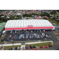 Estructura de Acero Prefabricada para Construcción Rápida, Almacén, Garaje, Gran Espacio de Almacenamiento, Supermercado, Centro Comercial