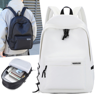 Tas Ransel Logo Kustom Sekolah Pria Sederhana Kapasitas Besar Tas Ransel Perjalanan Baru Tas Ransel Laptop untuk Mahasiswa