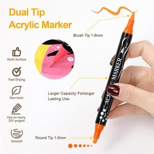 Bút dạ quang acrylic đầu cọ 1mm, 36 màu, gốc nước, vĩnh cửu, tùy chỉnh số lượng lớn Somagi - Product Image 3