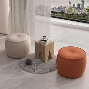 Petit <span class=keywords><strong>tabouret</strong></span> de luxe léger en bois massif pour la maison <span class=keywords><strong>Tabouret</strong></span> bas pour le rangement des chaussures Salon Canapé Table basse Pier assis - Product Image 3