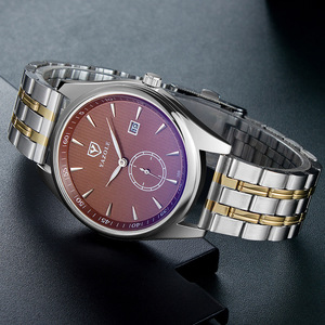 Nouvelle Montre Homme à Quartz 2026 Cadran Bleu Bracelet Acier Inoxydable Petite Seconde Affichage de la Date Style Affaires Lumineuse - Product Image 2