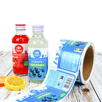 Étiquettes autocollantes personnalisées pour jus de fruits et eau, pour la promotion en supermarché, avec code-barres, qualité supérieure