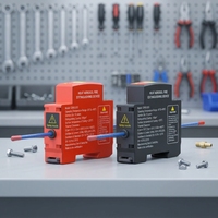 Autocollants thermiques anti-incendie rouges à fixation sur rail pour l'extinction des incendies de classe A dans les armoires de distribution UPS