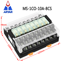 Interférence antistatique de haute qualité 8 canaux 1 SPDT G2R-1-E de montage sur Rail DIN Module de relais d'interface 12V/24V 16A