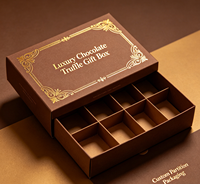 Boîtes cadeaux en carton rigide pour chocolats avec couvercle et base, finition mate, pour dattes, avec ruban, vente en gros