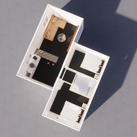 Toilettes mobiles de luxe en conteneur, maison moderne en acier préfabriquée, maisons modulaires miniatures en conteneur