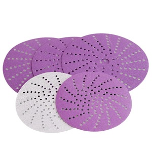 Wholesale 150mm 6 Inch Purple Ceramic Sanding Disc 1.2mm High <strong>Hook</strong> <strong>Loop</strong> Sandpaper Abrasive Discs OEM for Automotive Sanding - Product Image 5