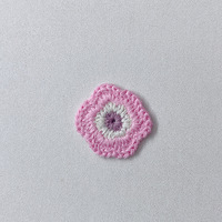 Patchs brodés en tissu non tissé en feutre écologique à coudre, motif floral, pour la décoration de vêtements
