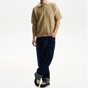 เสื้อเชิ้ตผ้าถักเนื้อนุ่มลายเรียบ ปักโลโก้ตามสั่ง แขนสั้น ใส่ได้ในฤดูร้อน ติดกระดุม - Product Image 3