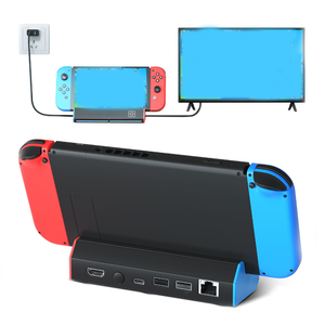 Base de Conexión para TV con Múltiples Puertos, Adaptador de Carga Portátil, Ethernet de 1000 Mbps, Soporte para <span class=keywords><strong>Nintendo</strong></span> <span class=keywords><strong>Switch</strong></span> OLED - Product Image 1