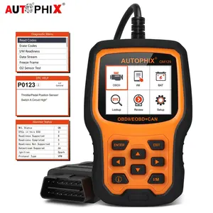 Autophix OM129 OBD2 Engine Code Reader Automotive Scanner Battery Tester OBD 2 Diagnostic Tool Clear Error Code Free Update