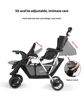 Poussette Jumeaux Légère Pliable 2 Places pour Bébé en Gros