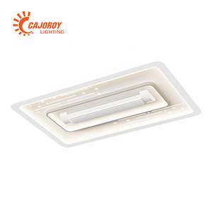 Ventilateur de <span class=keywords><strong>plafond</strong></span> LED sans pales moderne pour chambre d'enfant, avec éclairage intégré, design étoile, rond ou carré - Product Image 2