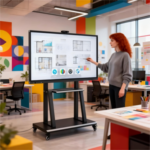 Pantalla Táctil de 55 65 75 86 98 110 Pulgadas, Pantalla LCD 4K UHD, <span class=keywords><strong>Android</strong></span> 13.0, Sala de Reuniones, Enseñanza Escolar, Pizarra Interactiva - Product Image 1