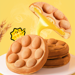 Mangehuafu bánh trứng kiểu Hồng Kông Bánh phô mai hương vị bánh mì ăn sáng Bánh Snack trà chiều đóng gói riêng - Product Image 2