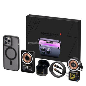<span class=keywords><strong>Cargador</strong></span> Inalámbrico de 5000 mAh y 20 W, Estuche Magnético, Auriculares, Accesorios para Teléfono Móvil, Juego de Regalo 6 en 1 para <span class=keywords><strong>iPhone</strong></span> 13 14 Pro Max - Product Image 1