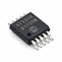 Microchip MCP4728-E/UN Quad 12-Bit I2C DAC MSOP-10, buffer EEPROM à quatre canaux pour la calibration des capteurs et les circuits de contrôle des moteurs