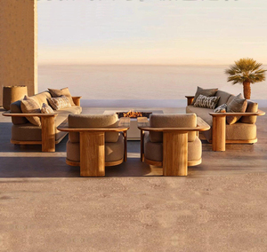 Ensemble <span class=keywords><strong>de</strong></span> canapés d'extérieur en <span class=keywords><strong>aluminium</strong></span> <span class=keywords><strong>de</strong></span> style Wabi Sabi, résistant aux intempéries, meubles <span class=keywords><strong>de</strong></span> <span class=keywords><strong>jardin</strong></span>, mobilier <span class=keywords><strong>de</strong></span> patio, villa <span class=keywords><strong>de</strong></span> luxe, hôtel, balcon, imperméable - Product Image 1