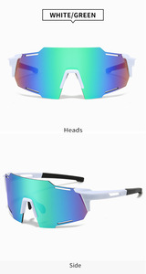 <span class=keywords><strong>Gafas</strong></span> de sol deportivas TR90, <span class=keywords><strong>gafas</strong></span> de sol polarizadas de gran tamaño de una pieza para hombre, <span class=keywords><strong>gafas</strong></span> de ciclismo al aire libre - Product Image 6