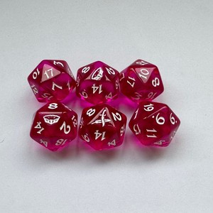 Set di Dadi Poliedrici Personalizzati in Acrilico/Plastica per <span class=keywords><strong>D</strong></span>&<span class=keywords><strong>D</strong></span>/RPG/Giochi da Tavolo, Trasparenti/Colorati, 7 Pezzi/D20/D12, Economici/Prezzo di Fabbrica - Product Image 4
