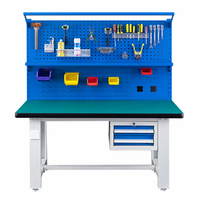Banco de Trabajo de Acero Antiestático Multifuncional Personalizado, Banco de Trabajo Resistente de 1200*750*1750MM para Fábrica, Taller, Reparación y Almacenamiento