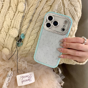Nueva Funda para Teléfono con Marco <span class=keywords><strong>de</strong></span> Diamantes <span class=keywords><strong>de</strong></span> Imitación para iPhone 15 Pro Max 16 14 Plus 17 13 12 Pro - Product Image 4